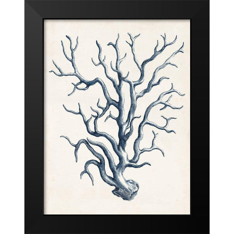 Coastal Collection in Indigo IV Black Modern Wood Framed Art Print by Vision Studio