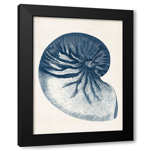 Coastal Collection in Indigo V Black Modern Wood Framed Art Print by Vision Studio