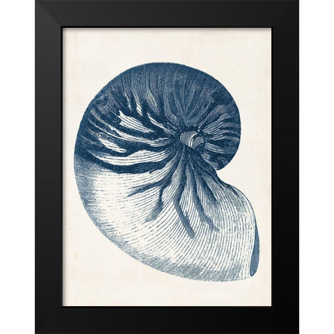 Coastal Collection in Indigo V Black Modern Wood Framed Art Print by Vision Studio