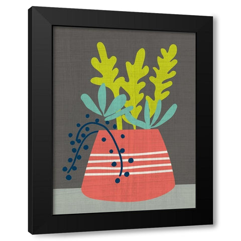 Clay Pot I Black Modern Wood Framed Art Print with Double Matting by Zarris, Chariklia