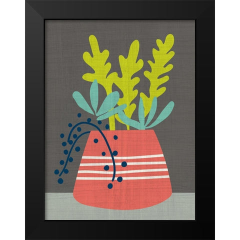 Clay Pot I Black Modern Wood Framed Art Print by Zarris, Chariklia