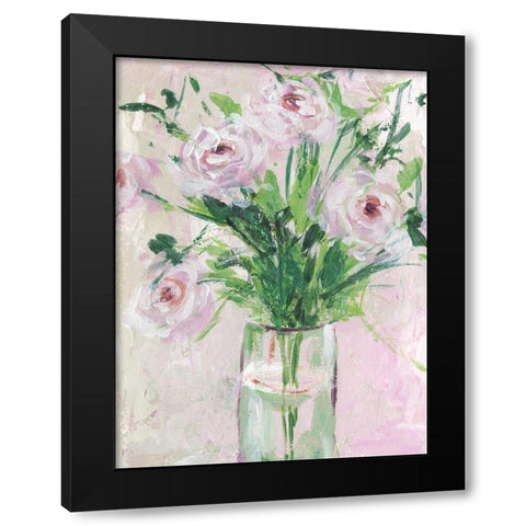 The Morning Dew I Black Modern Wood Framed Art Print with Double Matting by Wang, Melissa