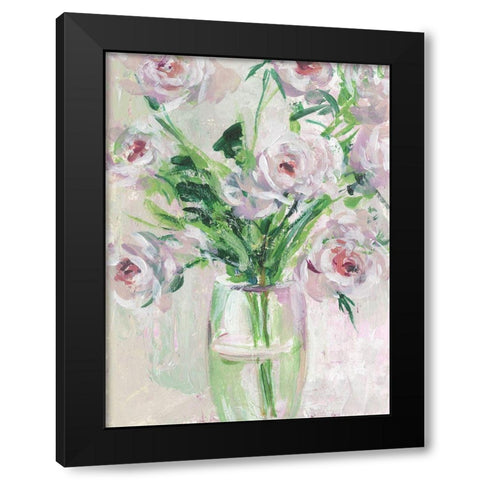 The Morning Dew II Black Modern Wood Framed Art Print with Double Matting by Wang, Melissa