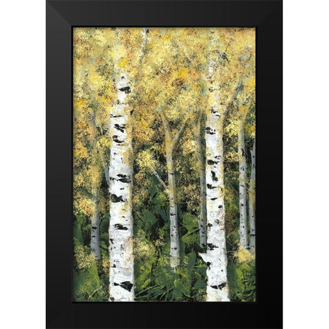 Birch Treeline I Black Modern Wood Framed Art Print by Reynolds, Jade