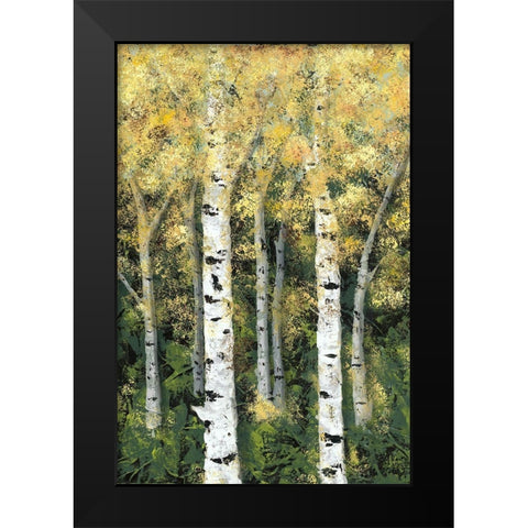 Birch Treeline II Black Modern Wood Framed Art Print by Reynolds, Jade