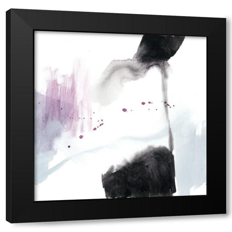 Violet Bloom II Black Modern Wood Framed Art Print by Goldberger, Jennifer