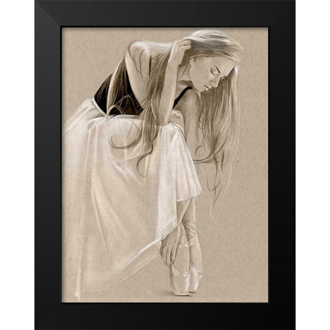 Black Leotard I Black Modern Wood Framed Art Print by Parker, Jennifer Paxton