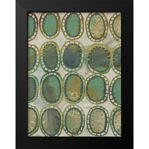 Jadeite I Black Modern Wood Framed Art Print by Zarris, Chariklia