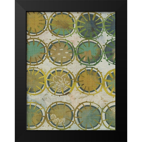 Jadeite II Black Modern Wood Framed Art Print by Zarris, Chariklia