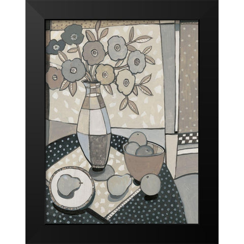 Table Top I Black Modern Wood Framed Art Print by OToole, Tim