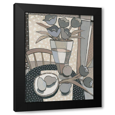 Table Top II Black Modern Wood Framed Art Print by OToole, Tim