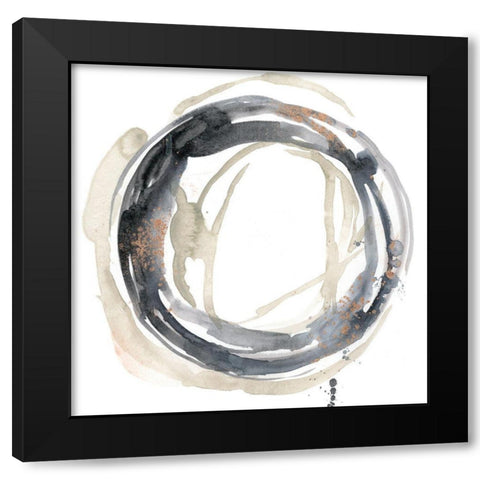 Neutral Revolution II Black Modern Wood Framed Art Print with Double Matting by Goldberger, Jennifer