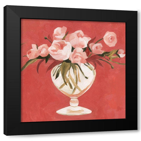 Bright Blooms II Black Modern Wood Framed Art Print by Scarvey, Emma