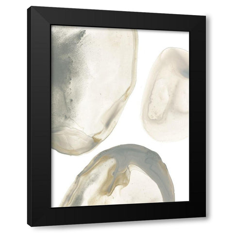 Natural Geode II Black Modern Wood Framed Art Print by Vess, June Erica