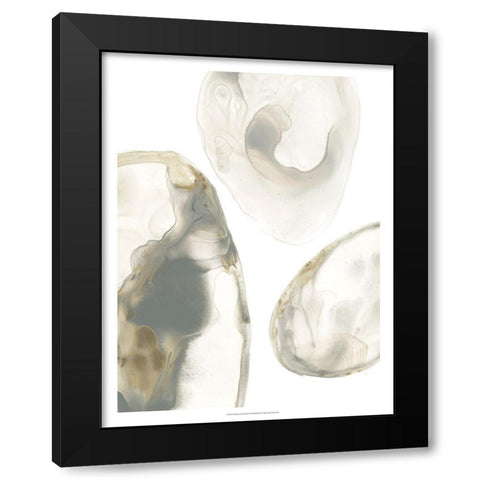 Natural Geode III Black Modern Wood Framed Art Print with Double Matting by Vess, June Erica