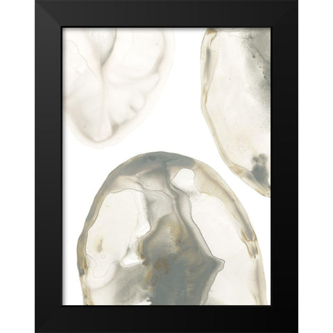 Natural Geode IV Black Modern Wood Framed Art Print by Vess, June Erica
