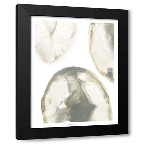 Natural Geode IV Black Modern Wood Framed Art Print by Vess, June Erica