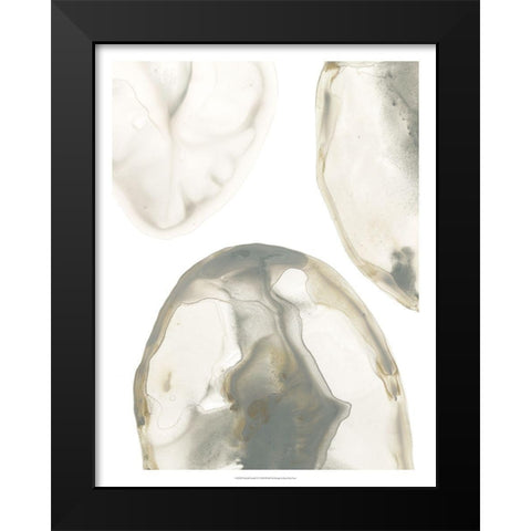 Natural Geode IV Black Modern Wood Framed Art Print by Vess, June Erica