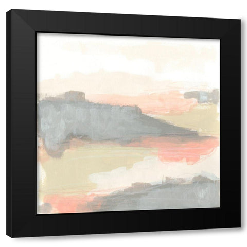 Valley Haze I Black Modern Wood Framed Art Print by Vess, June Erica