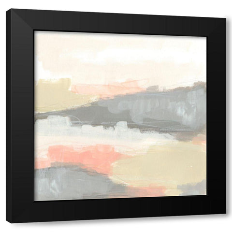 Valley Haze II Black Modern Wood Framed Art Print with Double Matting by Vess, June Erica