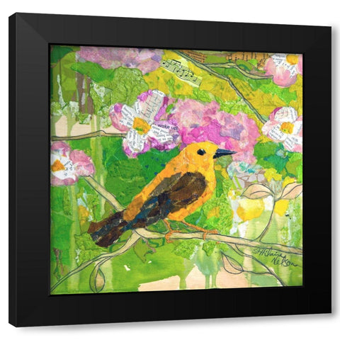Signs of Spring II Black Modern Wood Framed Art Print by St. Hilaire, Elizabeth