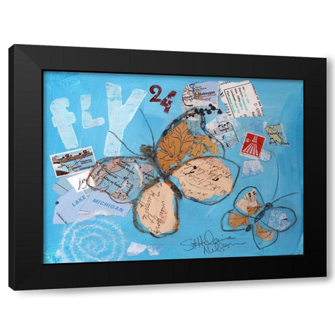 Fly II Black Modern Wood Framed Art Print by St. Hilaire, Elizabeth
