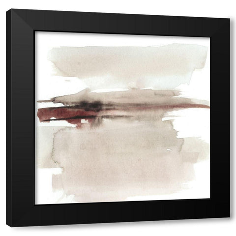 Earth Horizon II Black Modern Wood Framed Art Print with Double Matting by Goldberger, Jennifer