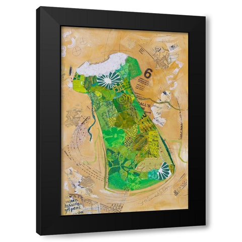 Dress Whimsy I Black Modern Wood Framed Art Print with Double Matting by St. Hilaire, Elizabeth