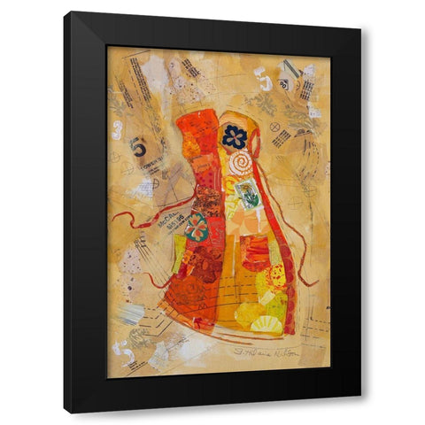 Dress Whimsy II Black Modern Wood Framed Art Print by St. Hilaire, Elizabeth