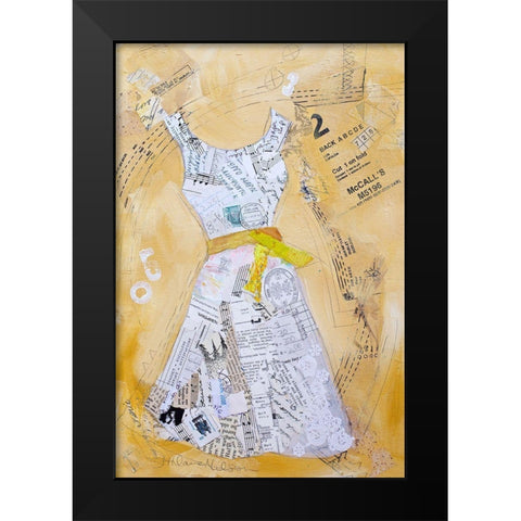 Dress Whimsy III Black Modern Wood Framed Art Print by St. Hilaire, Elizabeth
