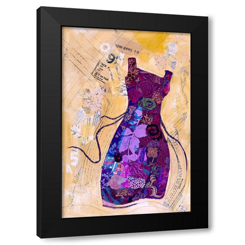 Dress Whimsy IV Black Modern Wood Framed Art Print with Double Matting by St. Hilaire, Elizabeth