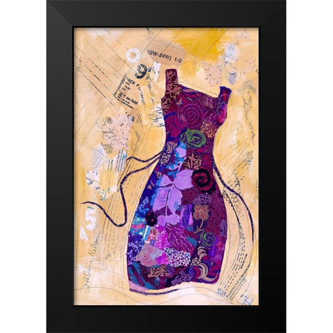 Dress Whimsy IV Black Modern Wood Framed Art Print by St. Hilaire, Elizabeth