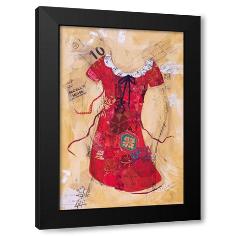 Dress Whimsy V Black Modern Wood Framed Art Print by St. Hilaire, Elizabeth