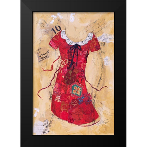 Dress Whimsy V Black Modern Wood Framed Art Print by St. Hilaire, Elizabeth