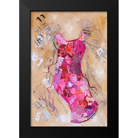 Dress Whimsy VI Black Modern Wood Framed Art Print by St. Hilaire, Elizabeth