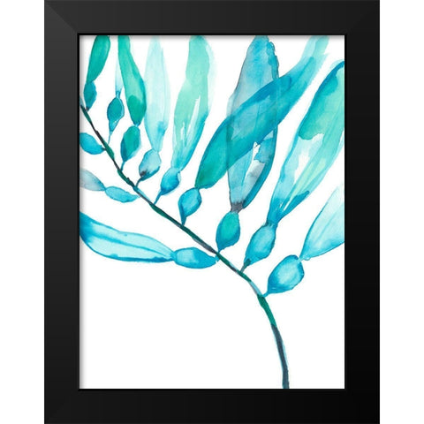 Watercolor Kelp II Black Modern Wood Framed Art Print by Goldberger, Jennifer
