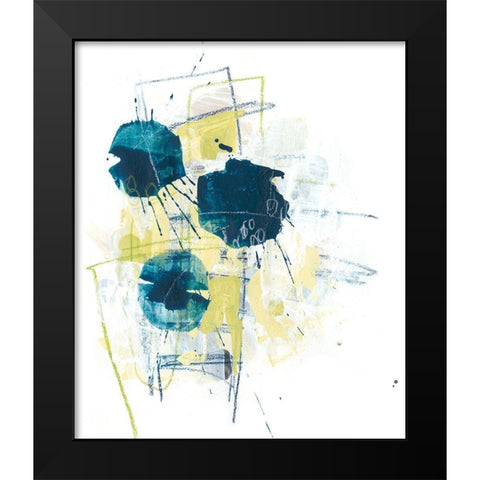 Orbital Array I Black Modern Wood Framed Art Print by Vess, June Erica