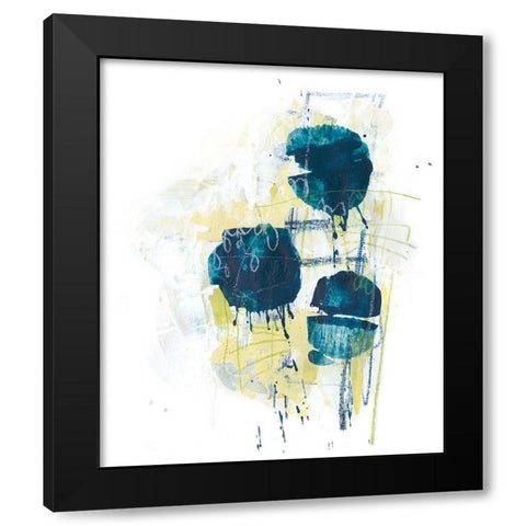 Orbital Array II Black Modern Wood Framed Art Print by Vess, June Erica
