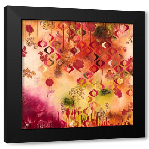 Warm Compassion I Black Modern Wood Framed Art Print with Double Matting by Robinson, Heather