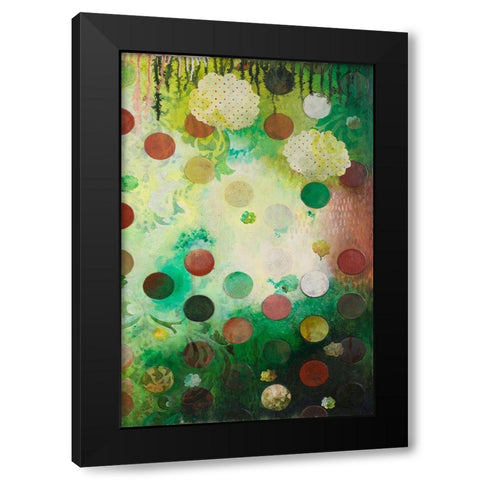 Floating Jade Garden II Black Modern Wood Framed Art Print by Robinson, Heather
