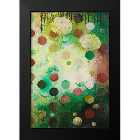 Floating Jade Garden II Black Modern Wood Framed Art Print by Robinson, Heather