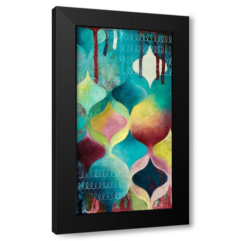 Ambrosial II Black Modern Wood Framed Art Print with Double Matting by Robinson, Heather