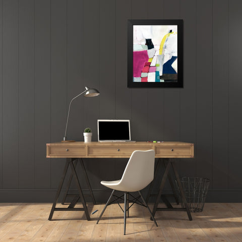 Bevy I Black Modern Wood Framed Art Print by Borges, Victoria
