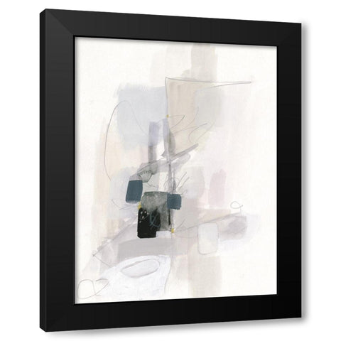 Spree II Black Modern Wood Framed Art Print with Double Matting by Borges, Victoria