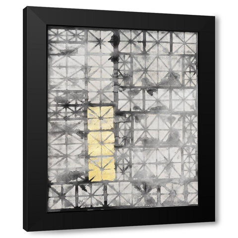 Gilded Junction I Black Modern Wood Framed Art Print by Stramel, Renee W.