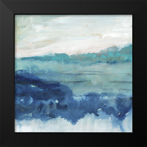Sea Swell II Black Modern Wood Framed Art Print by Borges, Victoria
