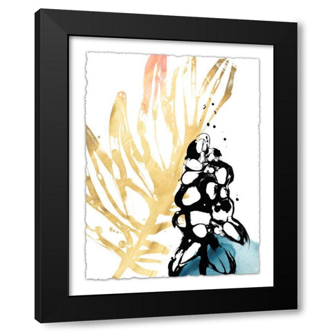 Tropical Moderne II Black Modern Wood Framed Art Print by Vess, June Erica