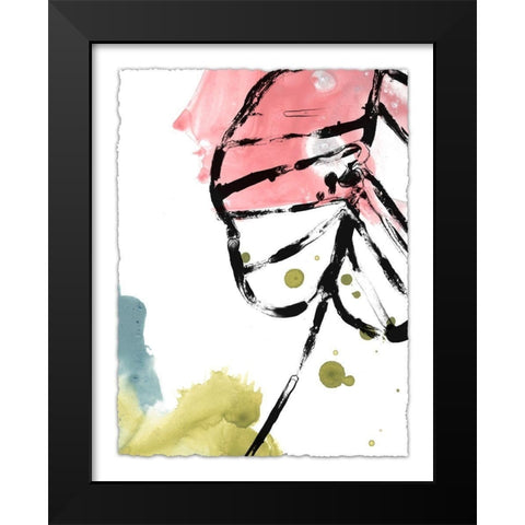 Tropical Moderne III Black Modern Wood Framed Art Print by Vess, June Erica