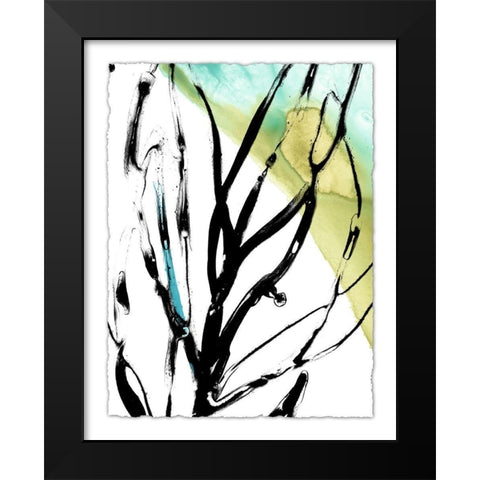 Tropical Moderne V Black Modern Wood Framed Art Print by Vess, June Erica