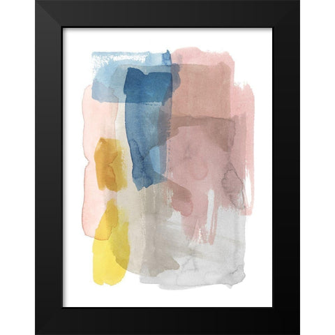 Puddle Pastel I Black Modern Wood Framed Art Print by Popp, Grace